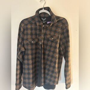 Men's M Brown Flannel Shirt